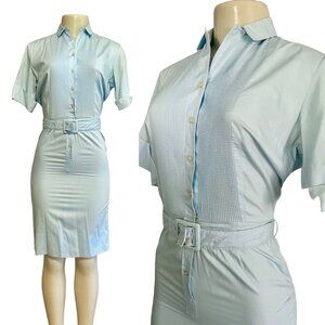 Vintage 1950s Dress by Countrywise Macshore Classics in Blue size XS S midcentur